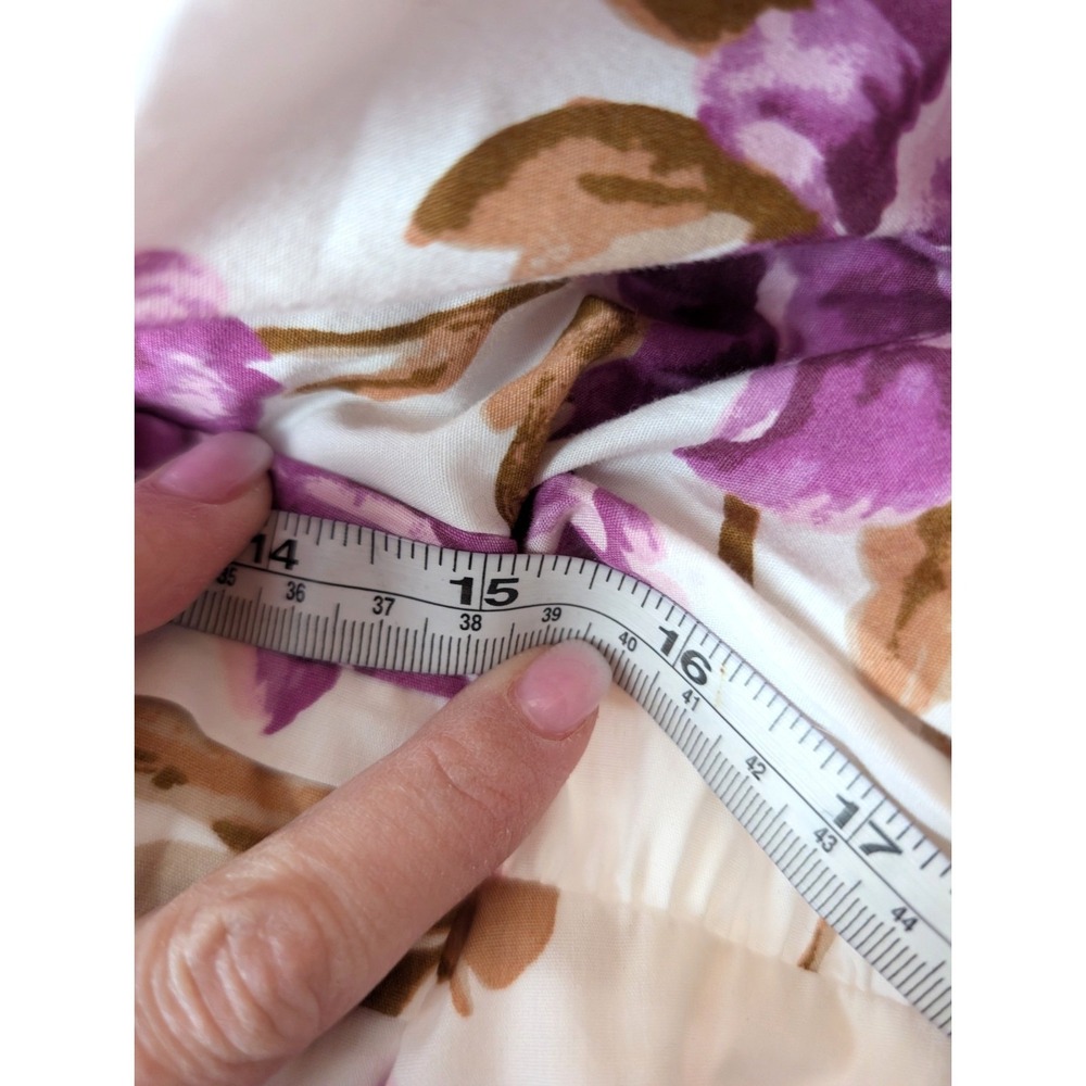 Abercrombie & Fitch Emerson Poplin Puff Sleeve Floral Midi Dress XS Coquette - Picture 12 of 13